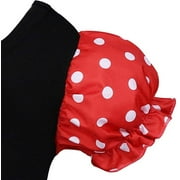 KAWELL Toddler Girls Polka Dot Tutu Dress with Ear Headband, Kids Character Inspired Costume Outfit for Halloween, Theme Park, Birthday Party, Child 12-18 Months
