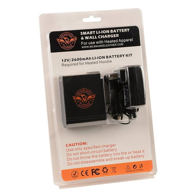 Milwaukee Leather Universal Battery Pack and Wall Charger for Heated