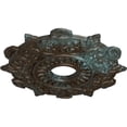thumbnail image 3 of Ekena Millwork 17 1/2"OD x 4"ID x 1"P Preston Ceiling Medallion (Fits Canopies up to 4"), Hand-Painted Bronze Blue Patina, 3 of 5