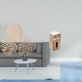 thumbnail image 2 of Placa de pared con hojas de palma, decoración de madera, adorno con diseño selvático, diseño tridimensional hueco con caja de pañuelos de piel sintéti, 2 of 8