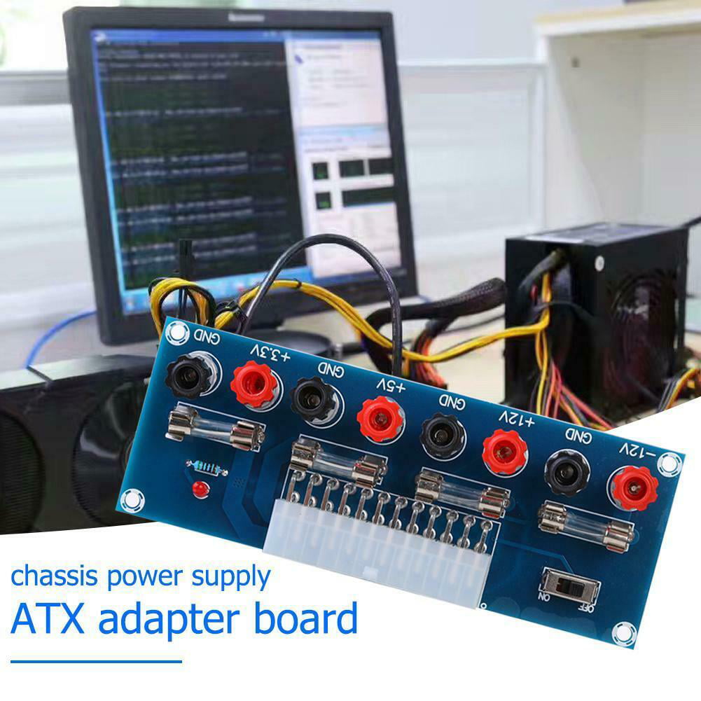 24Pin Desktop PC Power ATX Transfer Board Supply Power Module Precise CA 