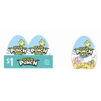 Sour Punch, Easter Egg Shaped Box with Sour Punch, 1.5 oz, Contains Wheat