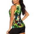 thumbnail image 3 of Fotbe St. Patrick's Day USA Flag Blusas Sin Mangas para Mujer – Estilo Casual, Corte Suelto, Slim-Fit, Cuello Redondo Deportivo, Tops de Verano para Gimnasio y Yoga-Medium, 3 of 7