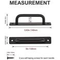 thumbnail image 2 of HLONK 2Pcs Black Door Pull Handles Aluminium Alloy Sliding Pull Gate Shed Handles, 2 of 9