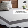 thumbnail image 3 of Cubrecolchón Lucid Memory Foam de 4 pulgadas, tamaño doble, 3 of 7