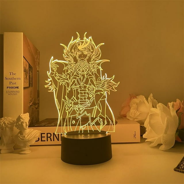 Luz nocturna Nijisanjis Shus 3D LED que cambia de color para niños
