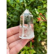 Premium Clear Quartz Obelisk, Standing Polished Clear Quartz Point (0.5-1 oz)