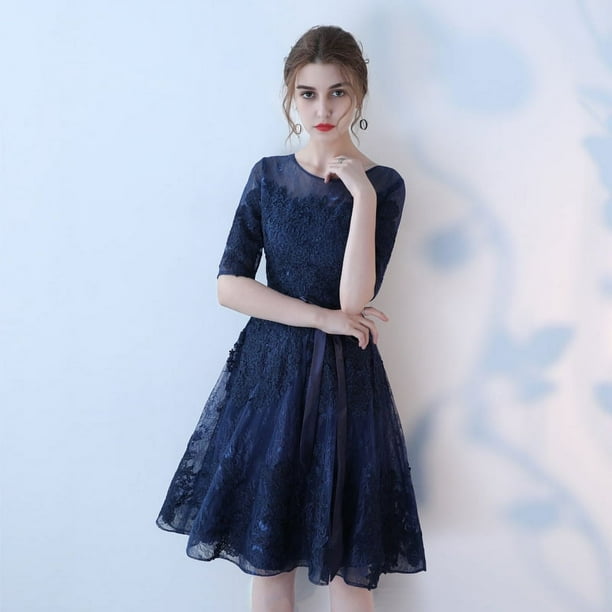 Vestido de noche de verano, vestido mediano exquisito, vestido adelgazante para mujer, adecuado para banquetes