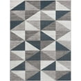 thumbnail image 6 of Mark&Day Area Rugs, 5x5 Davidson Modern Sky Blue/Navy Square Area Rug, Grey White Blue Carpet for Living Room, Bedroom or Kitchen (5'3" Square), 6 of 12