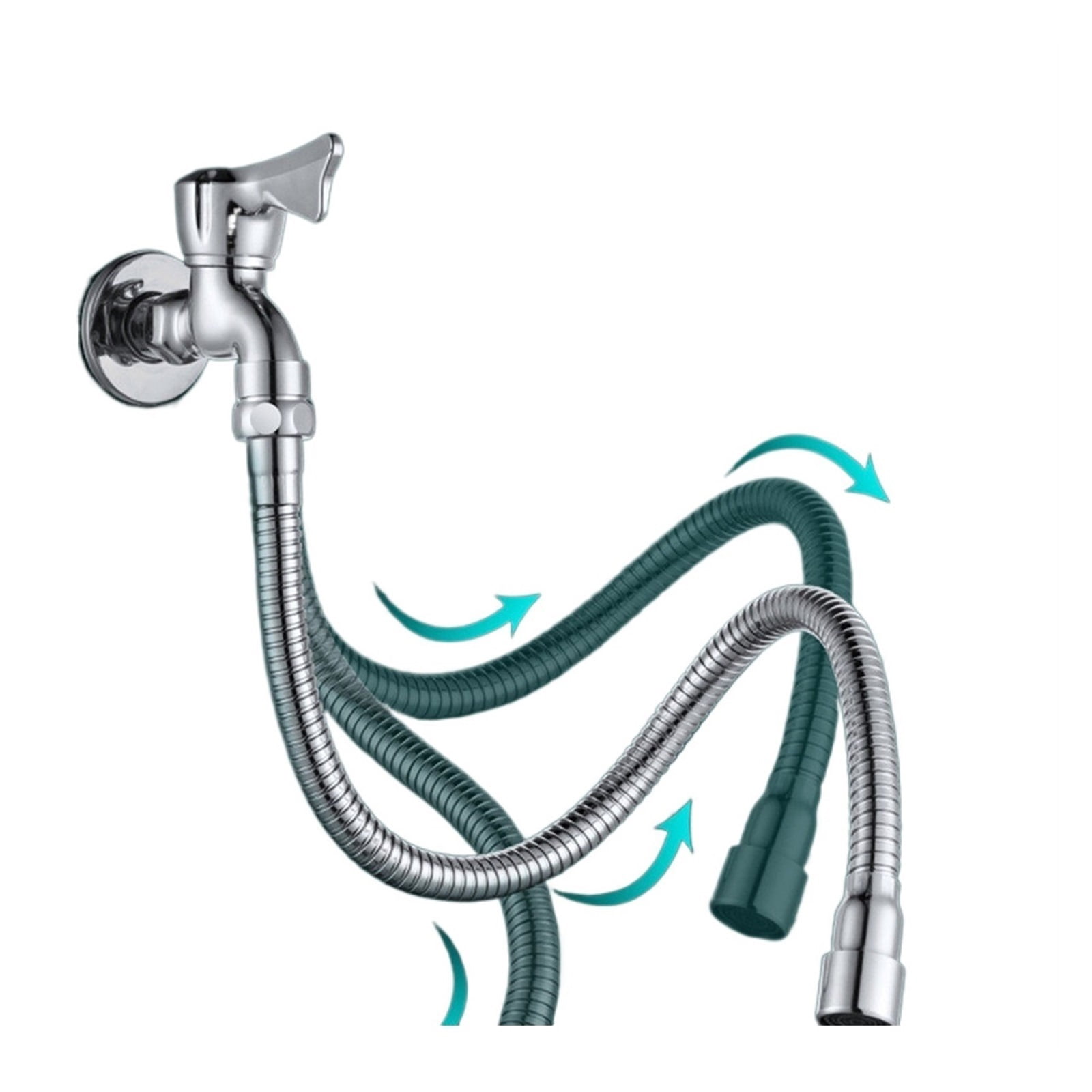 Universal Faucet Extender Rotating Anti-Splash Head Nozzle Aerator Bendable Sink Extension Hose Kitchen Accessories Convenient ,Easy to Use