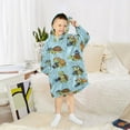 thumbnail image 6 of joogoo Wearable Blanket Hoodie for Cute Turtle Camera Flannel Sherpa Pocket 3-14 YR S, 6 of 7