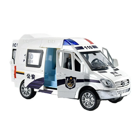 CHOK Friction-Powered Ambulance Toy Car LED Lights and Siren for Exciting Play