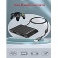 thumbnail image 2 of Yazoeia N64 Controller to USB Adapter Converter Cable, Game Controller Converter Multifunction Supports HOME TURBO 2 in 1 Gamepad Converter Adapter for Switch PC CJC912-134177, 2 of 9
