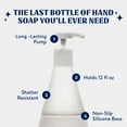 thumbnail image 4 of Cleancult Liquid Hand Soap Glass Dispenser, Shatter Resistant, Stone Gray, 2 Pack, 12 oz, 4 of 7