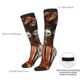 thumbnail image 4 of Xecao Whimsical Halloween Skeletons Print Compression Socks for Both Men And Women for Running, Travel, Flight, Nurse, 4 of 6