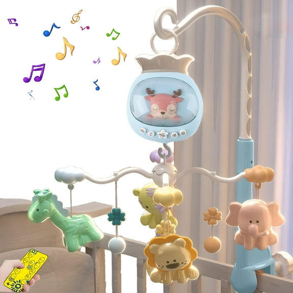 BESTSKY Musical Crib Mobile, Baby Nursery Mobiles, with 3 Modes Musical Box, Volume