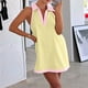 thumbnail image 2 of Vestido liso sin mangas con cuello vuelto y playa informal de verano para mujer Fridja  hjkh4330, 2 of 9