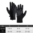 thumbnail image 4 of Guantes De Invierno Guanti caldi unisex Guanti da bicicletta impermeabili per corsa, sci, ciclismo (nero XL, 4 of 8