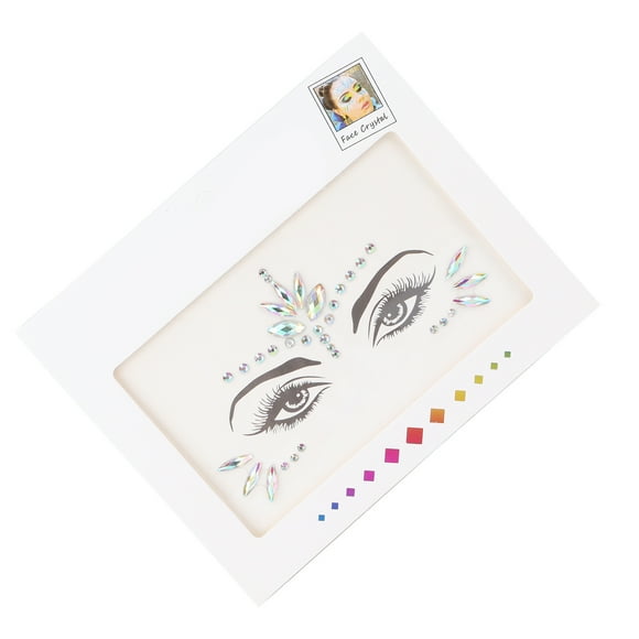 Facial Rhinestones Stickers Festival Wedding Temporary Shiny Glitter Decorations For Eyes Face Body, DIY Makeup Gems Glitter Sticker Self-Adhesive Jewels Stickers