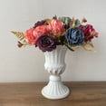 thumbnail image 4 of karymi Vintage White Metal Planter Pots, Small Vase Roman Flower Vase Rustic for Wedding Event Office Table Centerpiece and Gift House Decor Gifts for Women, 4 of 9