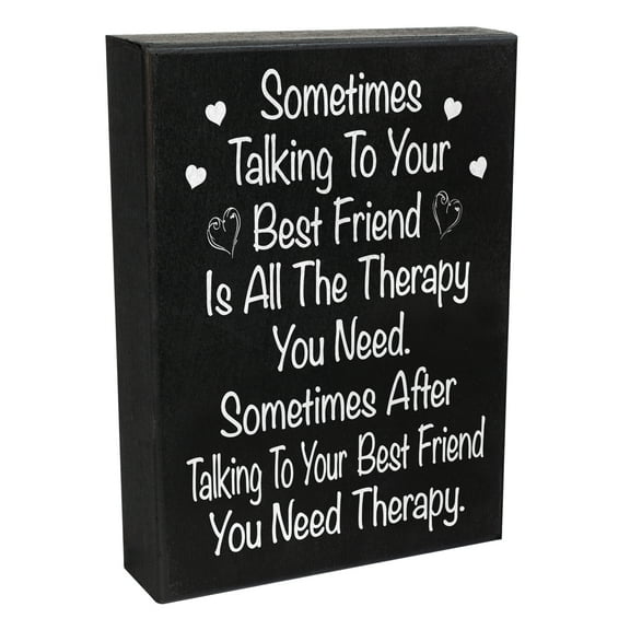 JennyGems Funny Friend Gifts, Gift for Best Friend, Humor, Wall Hanging, Table Decoration, Made in USA