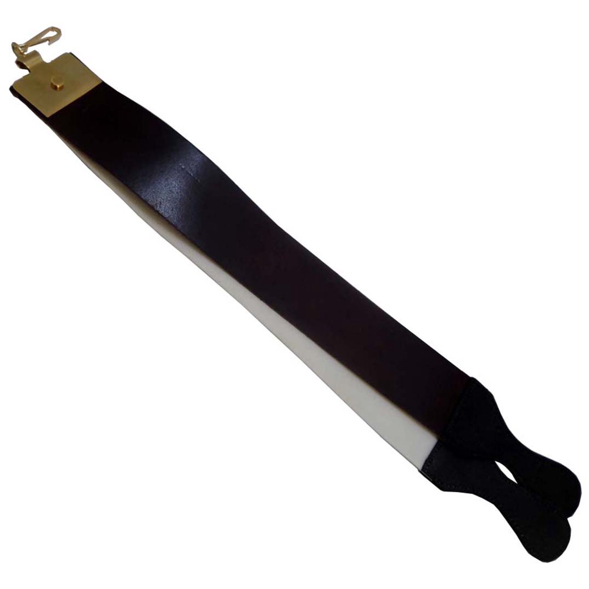 BLADE PRO Double Razor Straps | Leather & Nylon Construction | Stainless Steel Fitting | 23 x 2.5 (58.4 cm x 6.4 cm) | Essential Sharpening Tool for Barbers & Grooming Enthusiasts