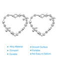 thumbnail image 4 of Uxcell Heart Flower Shape Alloy Open Back Bezel Pendants DIY Hollow Frame, Light Silver 20 Pack, 4 of 5