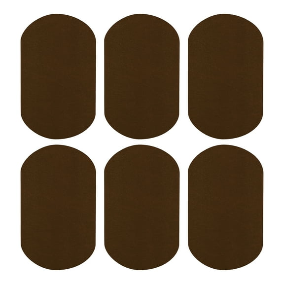 Uxcell 6Pcs Iron-on Patches, Elbow Knee Velvet Patches, Fabric Repair for Clothing Crafts Sweater Pants Shirts, 7x4 Inch Dark Coffee