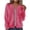 Hot Pink, variant on UQJfacai Bomber Jacket Women Textured Lightweight Zip Up Jackets Fashion Fall Coats Long Sleeve Causal Outerwear with Pockets