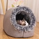 thumbnail image 2 of Pet Scratchproof Kennels House Bed Enclosed Plush Pet Kitten Nest, B, 2 of 5