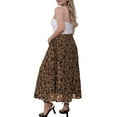 thumbnail image 2 of FOLUNSI Women Plus Size Double Layer Plush Mesh Long Maxi Skirt m-4xl, 2 of 6