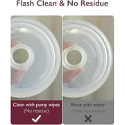 Momcozy Natural Breast Pump Wipes for Parts Cleaning On-the-go, 30 Count, Flash Clean & Resealable