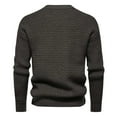 thumbnail image 3 of Yiliang Cable Knit Cardigan Sweater for Men Fall and Winter Long Sleeve Warm and Thermal Top Clothes ,Gray,S, 3 of 5