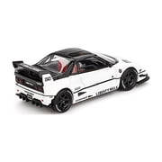 Mazda AZ-1 Liberty Walk LB40 RHD White with Black Top 2024 Tokyo Auto Salon Limited Edition 1/64 Diecast Model Car by Mini GT