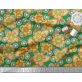 thumbnail image 2 of Soimoi Satin Silk Fabric Leaves & Floral Clip Art Fabric Prints by Yard 42 Inch Wide, 2 of 3