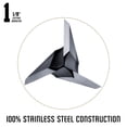 thumbnail image 6 of Ozcut Hurricane 6-Pack Value Pack 3 Blade Offset Single Bevel Blades - 100gr, 100% Stainless Steel Fixed Blade Broadhead, 6 of 8