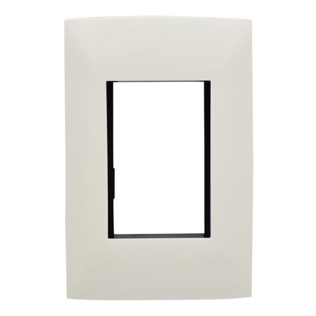 Placa Decorativa 3 Modulos Leviton Plastico Blanco 20 Piezas