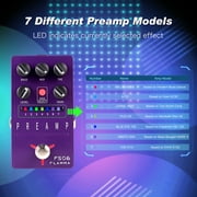 FLAMMA FS06 Digital Preamp Pedal Guitar Pedal with Bulit-in Cabinet Simulation 7 Models Saveable Preset