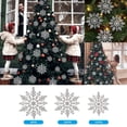 thumbnail image 3 of 30pc Decorations Tree Decoration Glitter Snowflakes Hanging Mistletoe with, 3 of 4