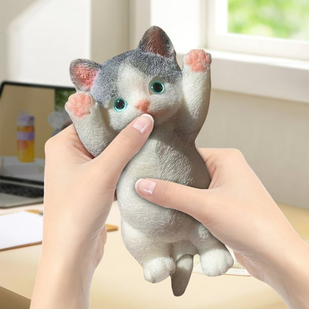 5 Juguetes De Silicona Para Apretar – Patas De Gato Anti-Estrés, Sensoriales Y Súper Suaves Para Niños Y Adultos