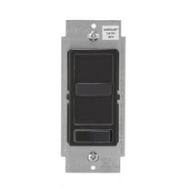 Leviton 6674-P0W SureSlide Universal 150-Watt LED and CFL/600-Watt Incandescent Dimmer Black
