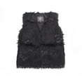 thumbnail image 1 of Faux Fur Vest - Black - Large, 1 of 1
