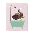 thumbnail image 1 of Funny Elephant Bath Canvas Wall Art for Home Decor Ready-to-Hang, 1 of 7