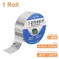 thumbnail image 2 of REGALWOVEN Aluminum Foil Butyl Tape Butyl Waterproof Sealing Tape Silver Tone 16ft x 2" x 0.05", 2 of 7