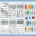 thumbnail image 3 of 6 placas para estampar uñas con flores, corazones, estrellas, palabras, animales marinos y diseños geométricos. Plantillas para manicura., 3 of 7