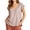 Coffee05, variant on Tops for Women Trendy Deep V Neck Cap Sleeve Vertical Striped Blouse, Side Split Curved Hem Loose Top, Lightweight Summer Daily Shirt Blouses for Women Dressy Casual