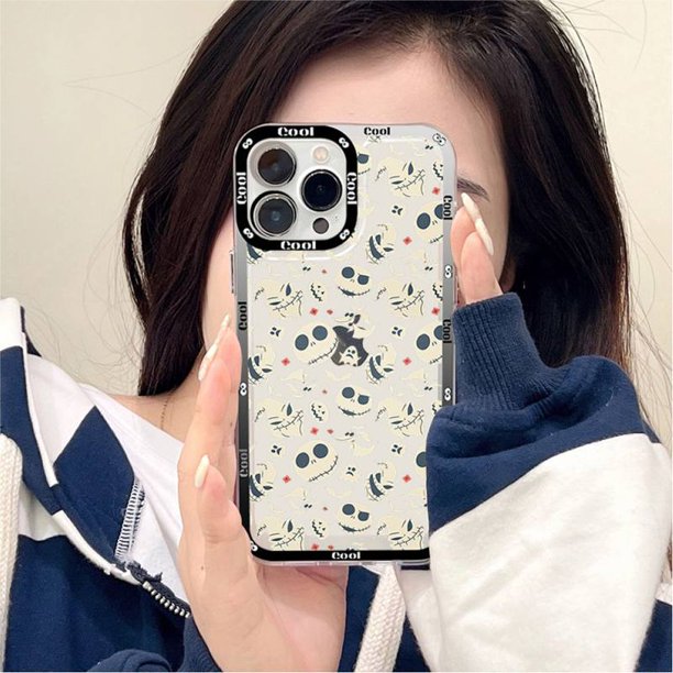 Disney-funda de teléfono con Jack pesadilla antes de Navidad, carcasa para iPhone 11, 12, 13, Mini Pro Max, 14 Pro Max