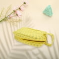 thumbnail image 3 of Bolsas de Maquillaje Rectangulares de Puntos de Moda 1 Pc para Viaje Grande Amarillo Gris Poliéster, 3 of 5