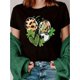 thumbnail image 1 of Camiseta informal de manga corta con cuello redondo y estampado de corazón del Día de San Patricio. Ideal para adultos, hombres, mujeres, adolescentes, jóvenes y uso diario., 1 of 6