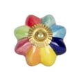 thumbnail image 2 of Knob-it 676685032867 Vintage Peint à la Main Rond Ensemble de Knob - Bleu, Jaune et Rouge - Lot de 12, 2 of 3